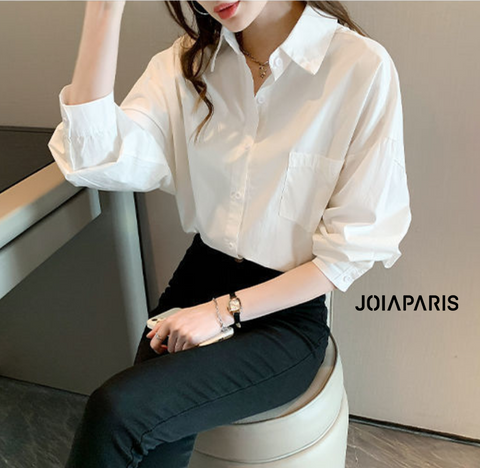 JOIAPARIS Women’s Casual White Shirt